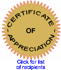 certificate of Appreciation